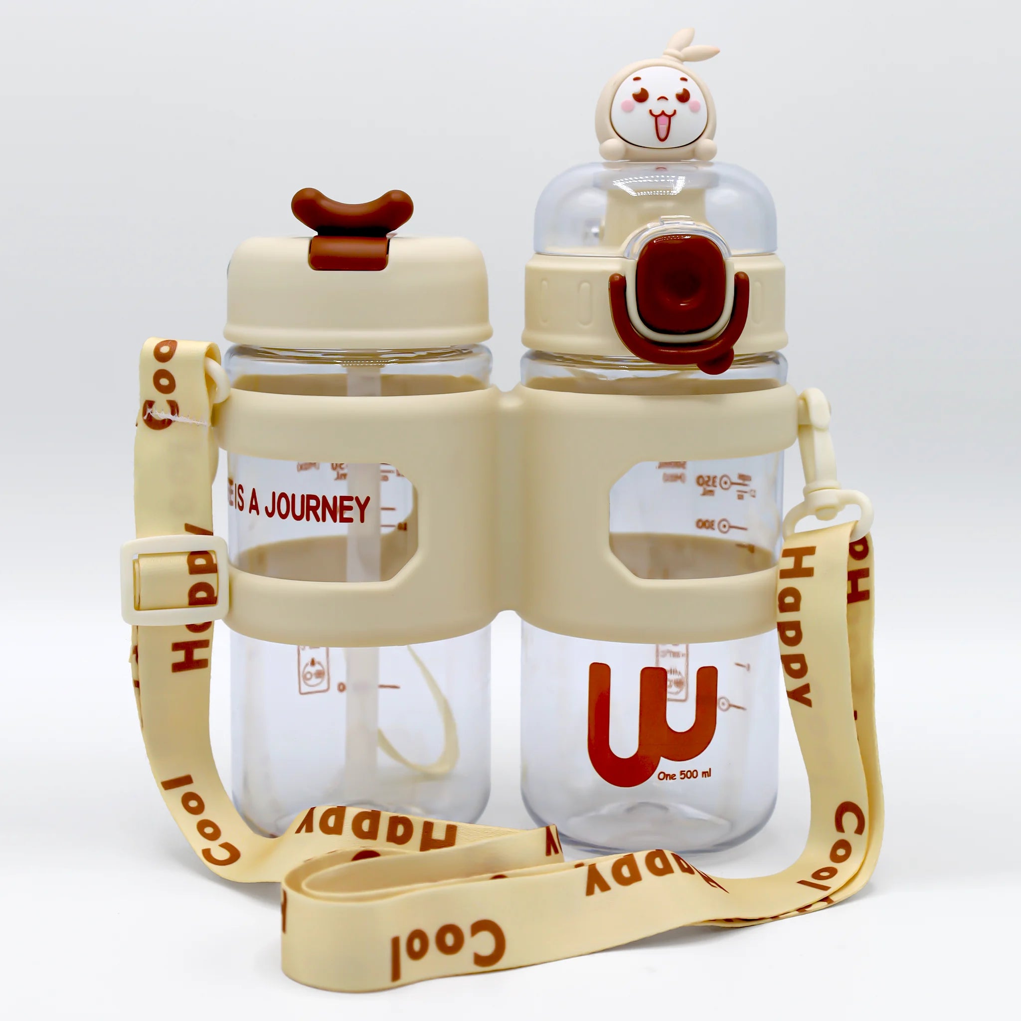 2-in-1 Round Water Bottle 500 ML