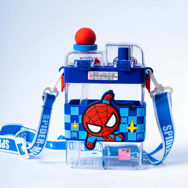 Two in One Water Blue Bottle (Spider Man) (640ML) (Copy)